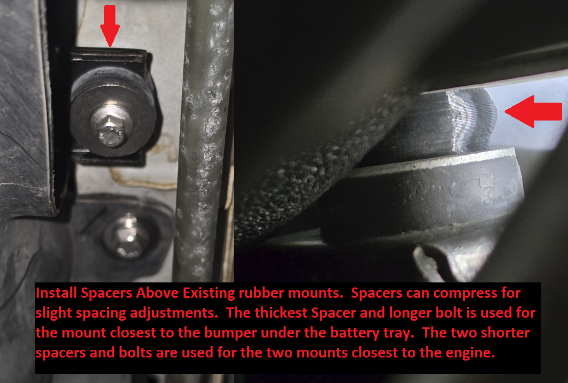 Koyo N-Flo radiator mounts and condenser spacers