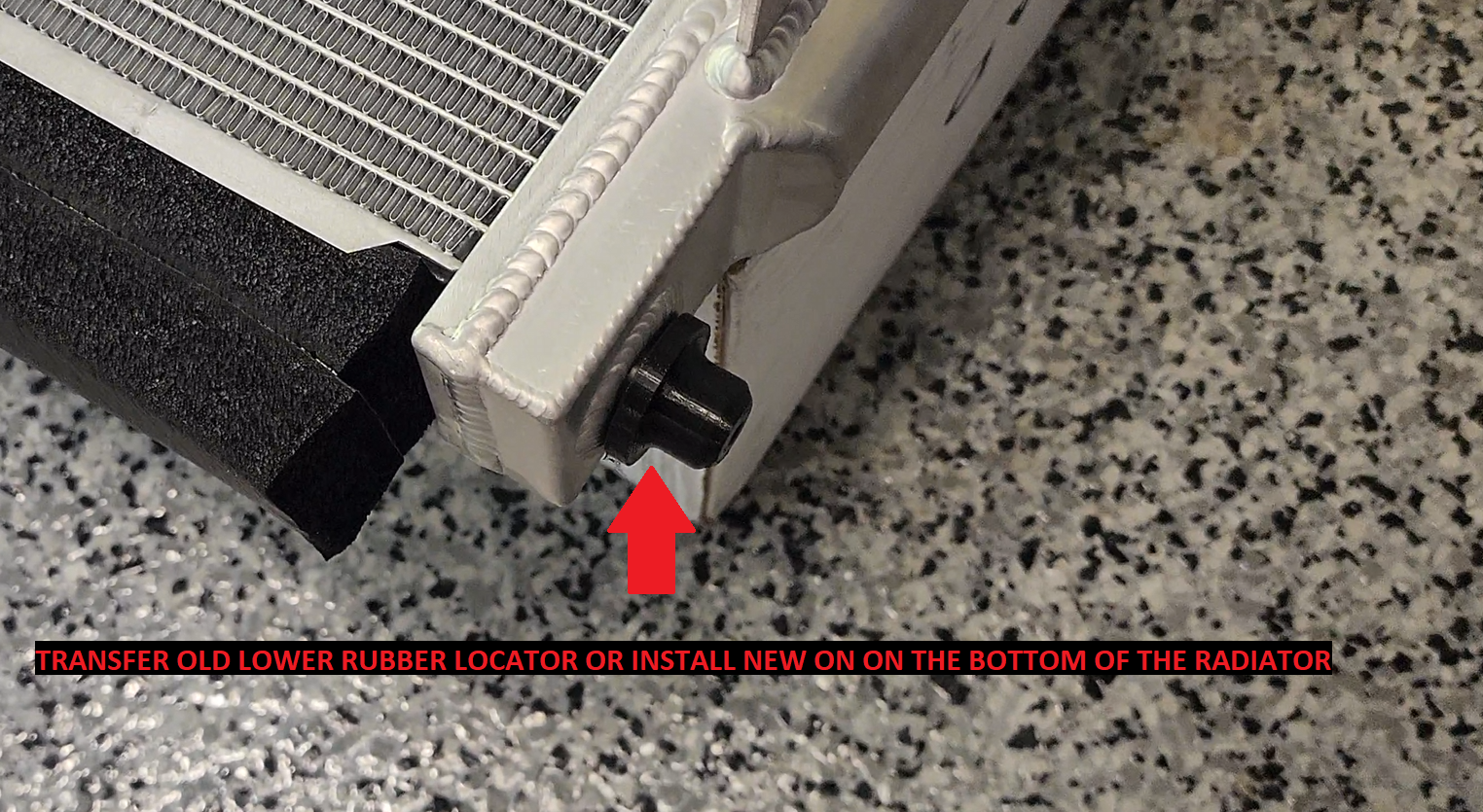 Koyo N-Flo radiator mounts and condenser spacers