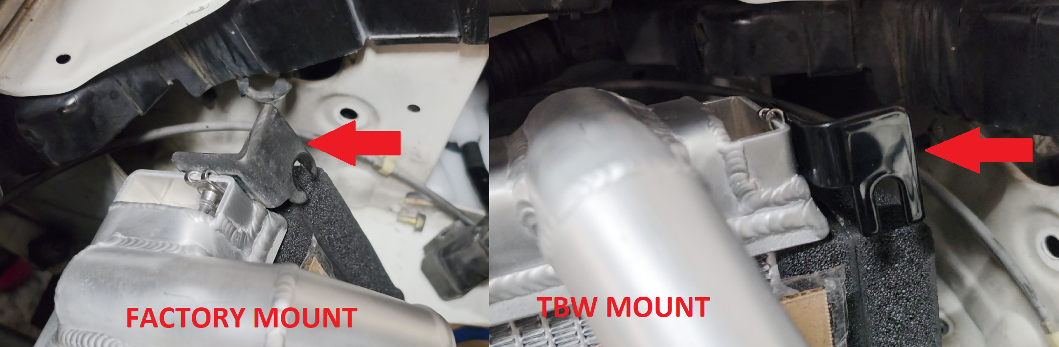 Koyo N-Flo radiator mounts and condenser spacers