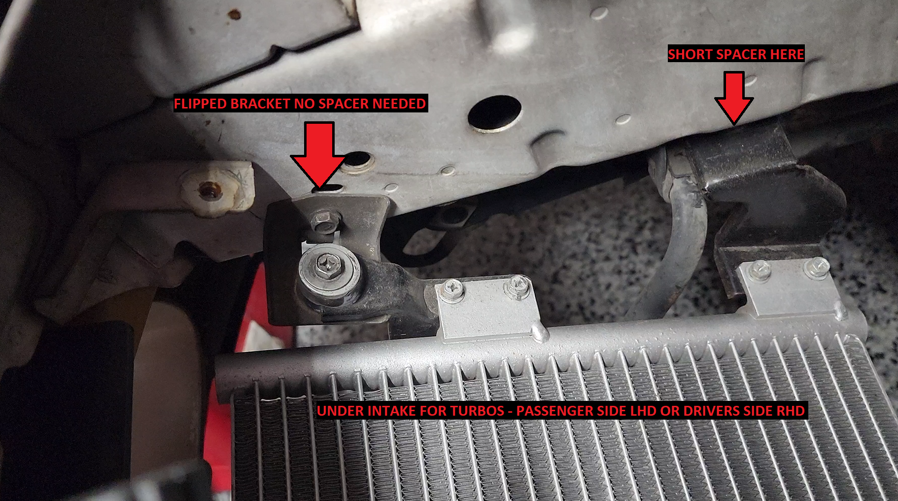 Koyo N-Flo radiator mounts and condenser spacers